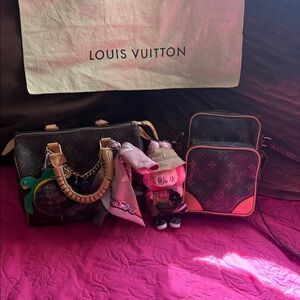 Louis Vuitton Black and Brown Monogram Crossbody Bags